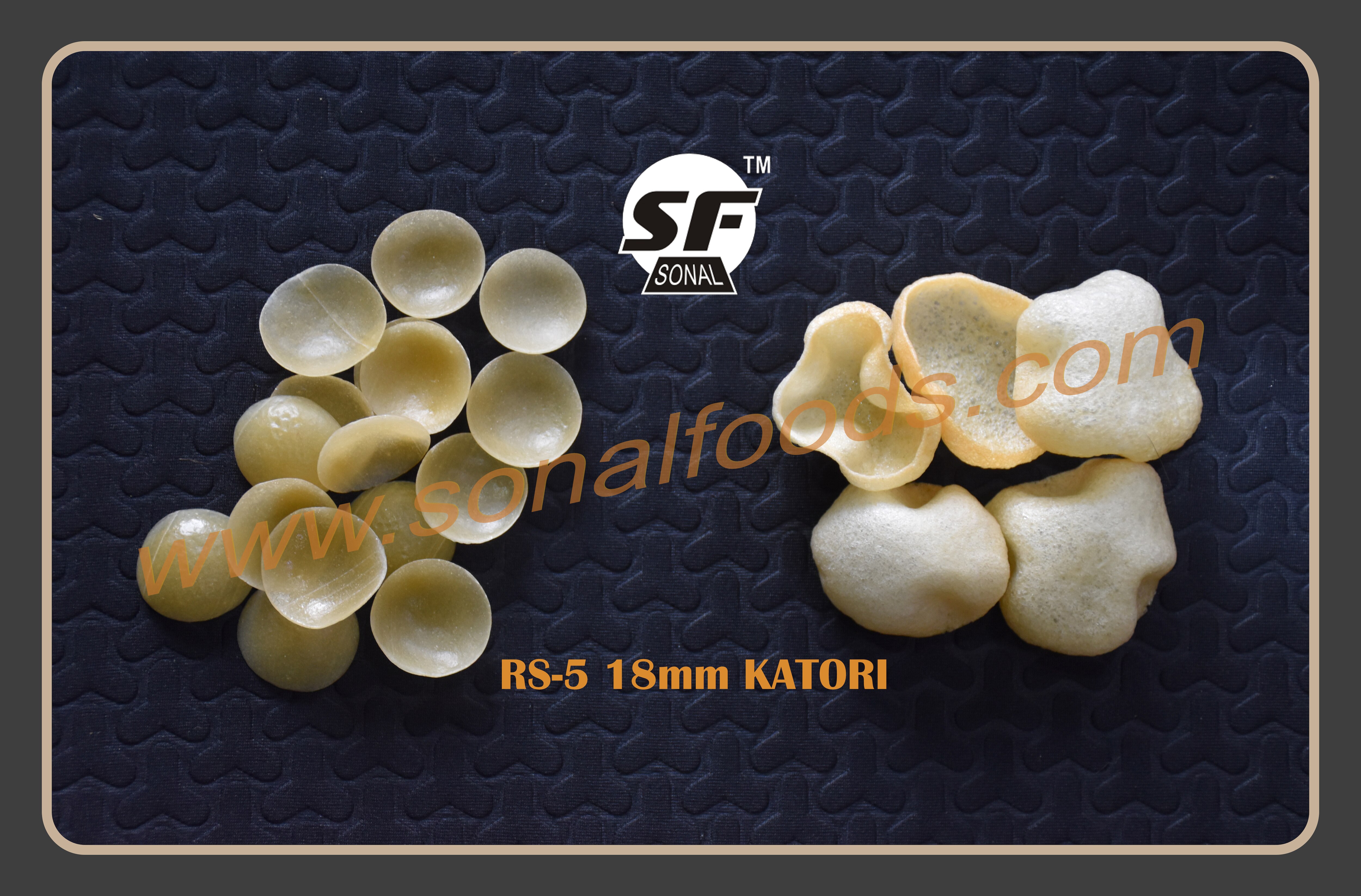 Its a Ready to Fry product.
Shelf Life 12 Months from the manufacturing date.
Expandable by fry / roast / hot air(in microwave)
Expansion Rate : 2-3 Times while frying.
Moisture : Approximately 10 % to 12%
Frying Temperature : 185 °C – 195 °C
We also provide Customized Production and Packaging on Request.
