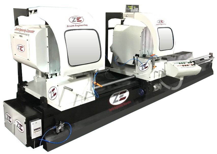 Zenith is having complete range of double head cutting machine
1 automatic type
2 Semi auto with dro
3 plc movement