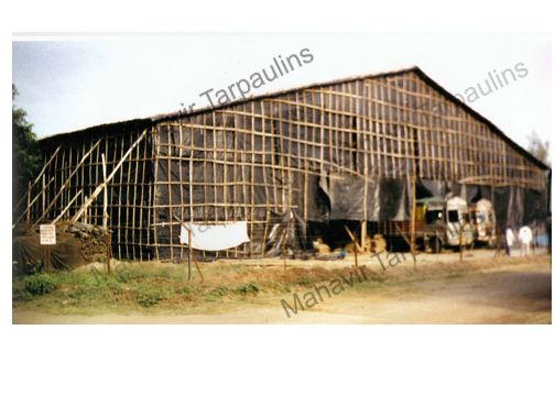 Based in Maharashtra, India, we are entrusted with a task of providing Tarpaulin Monsoon Shed Installation Services to our valued clients. We have a team of expert supervisors and skilled workers; they work as per your specifications and budgetary constraints. Further, we make use of the best grade raw material and production techniques to ensure maximum reliability and Solidity to the sheds. Apart from this, we provide round-the-clock free service against any seepage or breakage to our sheds. Interested clients can approach us for availing our Tarpaulin Monsoon Shed Installation Services.
More about Tarpaulin Monsoon Shed Installation Services
Shed's basic structure is made from wooden bullies, roof & side structure made with bamboos & coir ropes, then it covered with waterproof HDPE Tarpaulins, for extra safety black plastic is used on tarpaulins. Now days we have started using M.S truss for huge spans for vehicles or forklift movement wherever required. We take total responsibility for sheds like Estimate/ budget for shed, plan and diagram for best possible way to utilize available space, transportation of materials to site & erection of the sheds, after expiry of contract dismantling of shed and taking back material.