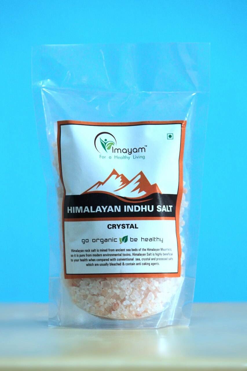 Made from rock salt mined from areas close to Himalayas. Contains minerals like Magnesium, Potassium and Calcium. Pink in colour. Helps balance Blood Sugar.