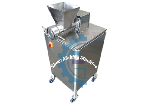 We design, fabricate and offer an extensive array of processing machines that is made using high quality raw materials and precision made parts.
Widely applicable in the food industry, these processing machines are known for their efficiency and cost effective rates.
These machines are available have sturdy and compact design.
Technical Specification.
Sheet Size 8' Width / 10 MM Thickness (Approx)
Components Food Grade Parts.
Elec. Motor 1 H.P.Single Phase/Three Phase
Overall Dimensions (Ft.) 21' x 15' x 34' (L x W x H)
Weight (Kg.) Approx. 60