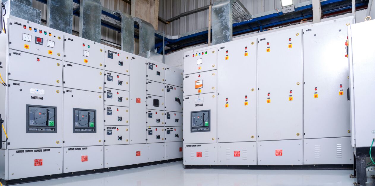 The Power Control Centre's (PCC's) are designed and manufactured with various options to suit Clients requirements and to suit site situations . The PCC's are extendible .
Features:
--Modular Construction ensures greater flexibility
--Sturdy design
Specifications:
--Ranging from 100Ampere to 6300Ampere