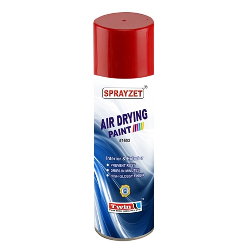 Twin Tech offers Air Drying Paint under brand name Evershine. It is quick drying paint and suitable for spray application onto steel, wood, plastic metal components.
DESCRIPTION
Evershine Air Drying Paint is quick drying paint and suitable for spray application onto steel, wood, plastic metal components.
Description:
Tough, durable, smooth professional finish
Spray paint dries to touch in 15 minutes
Prevent rust, Non-toxic when dry
Applications
Great for furniture, metal & wood railings, bicycles, craft, plastic & metal garden accessories, cabinets, door, cooler, tools, machineries, automobiles, car, bike, electrical panels and thousands of other applications.