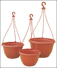 Hanging baskets plastic
Hanging basket iron
Hanging pots
