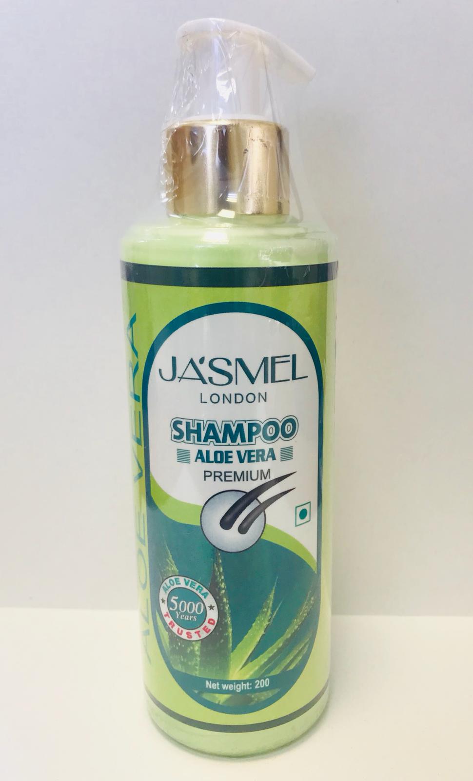 Enriched with the nourishing properties of aloe vera, jasmel london aloevera Herbal Shampoo gently cleanses your hair and soothes your dry scalp. Moreover, it conditions your hair and restores its natural balance. This aloe vera shampoo also contains proteins and vitamin B12 that help strengthen your hair.