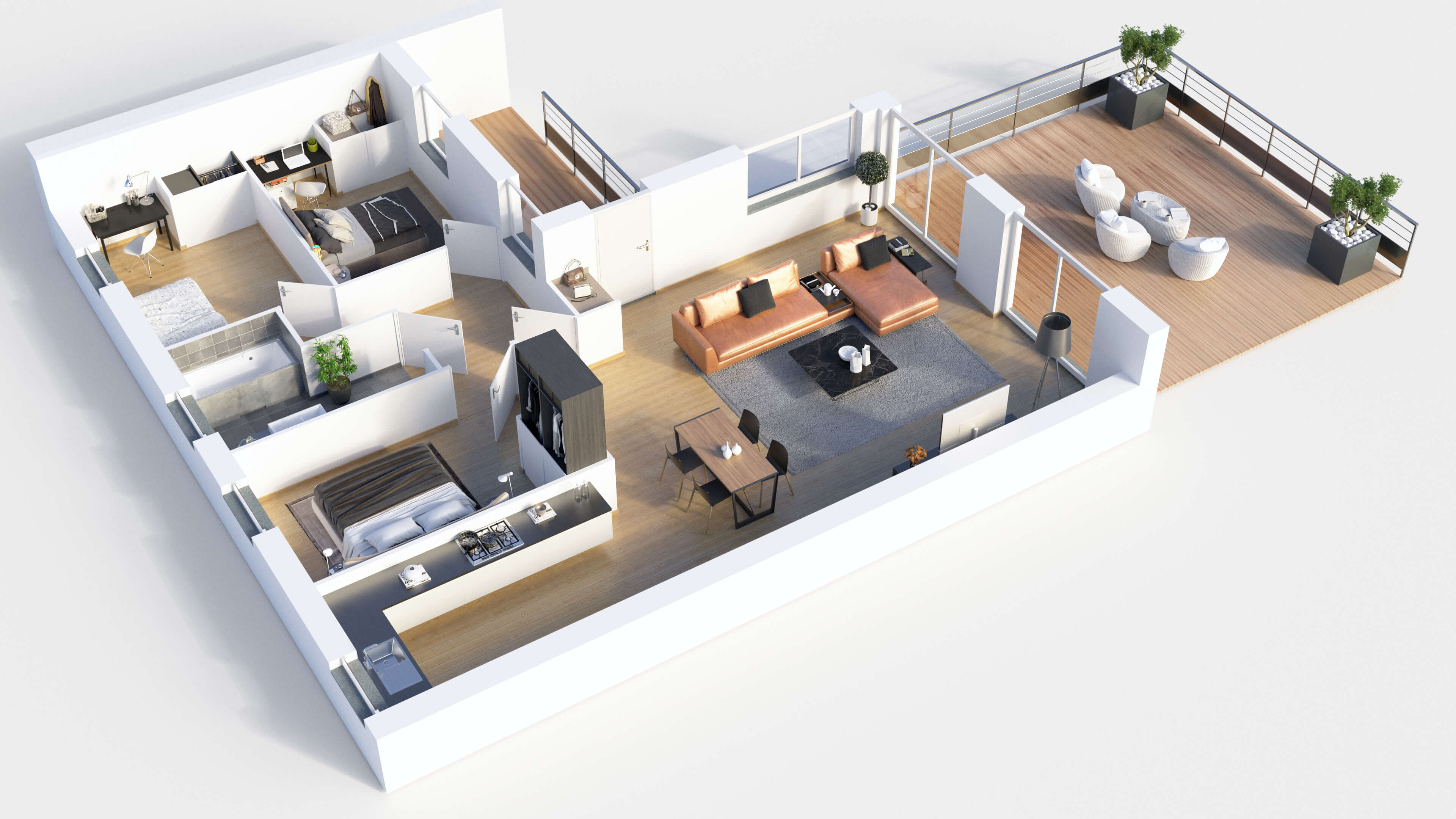 We do Layout Design and explain about building plan.