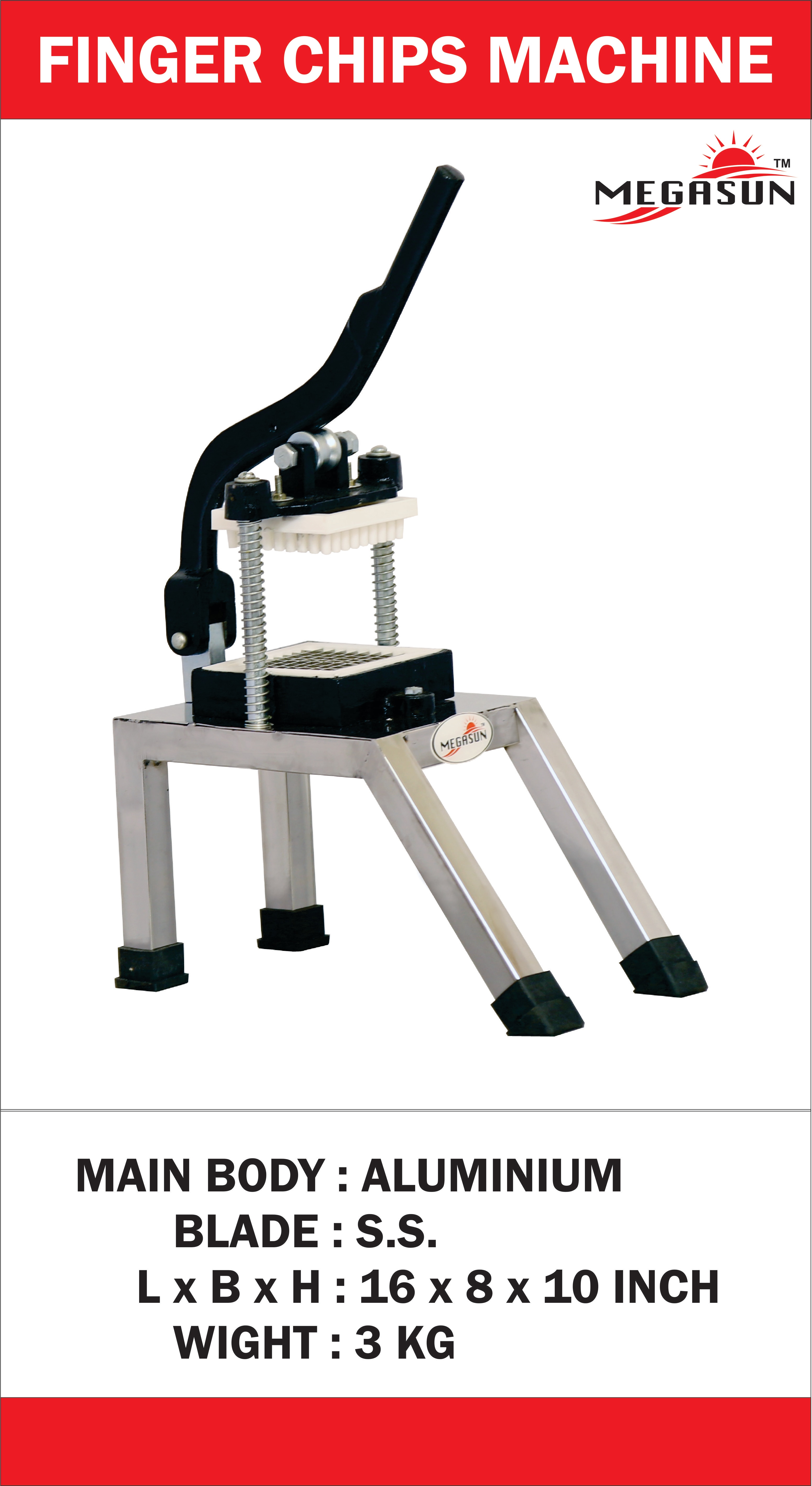 we are manufacturing of finger chips machine.