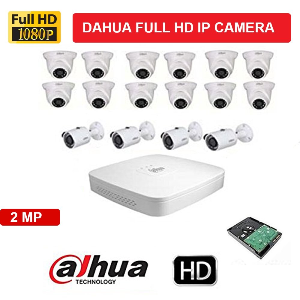 HIKVISION Full HD 5MP Cameras Combo KIT 8CH HD DVR+ 7 Dome Cameras+1TB Hard DISC+ Wire ROLL +Supply & All Required Connectors
