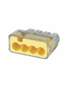 In-Sure® Push-In Wire Connector, Model 34 4-Port Yellow