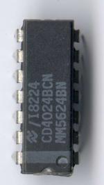 7-stage Ripple Carry Binary Counter