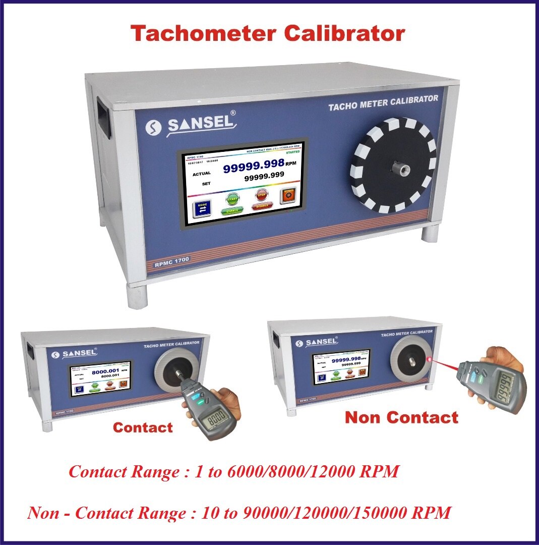 TACHOMETER CALIBRATOR 6000 RPM RPMC 17002A Sansel Instruments And