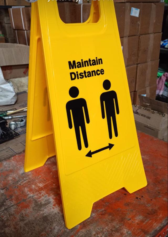 caution Sign Board plastic