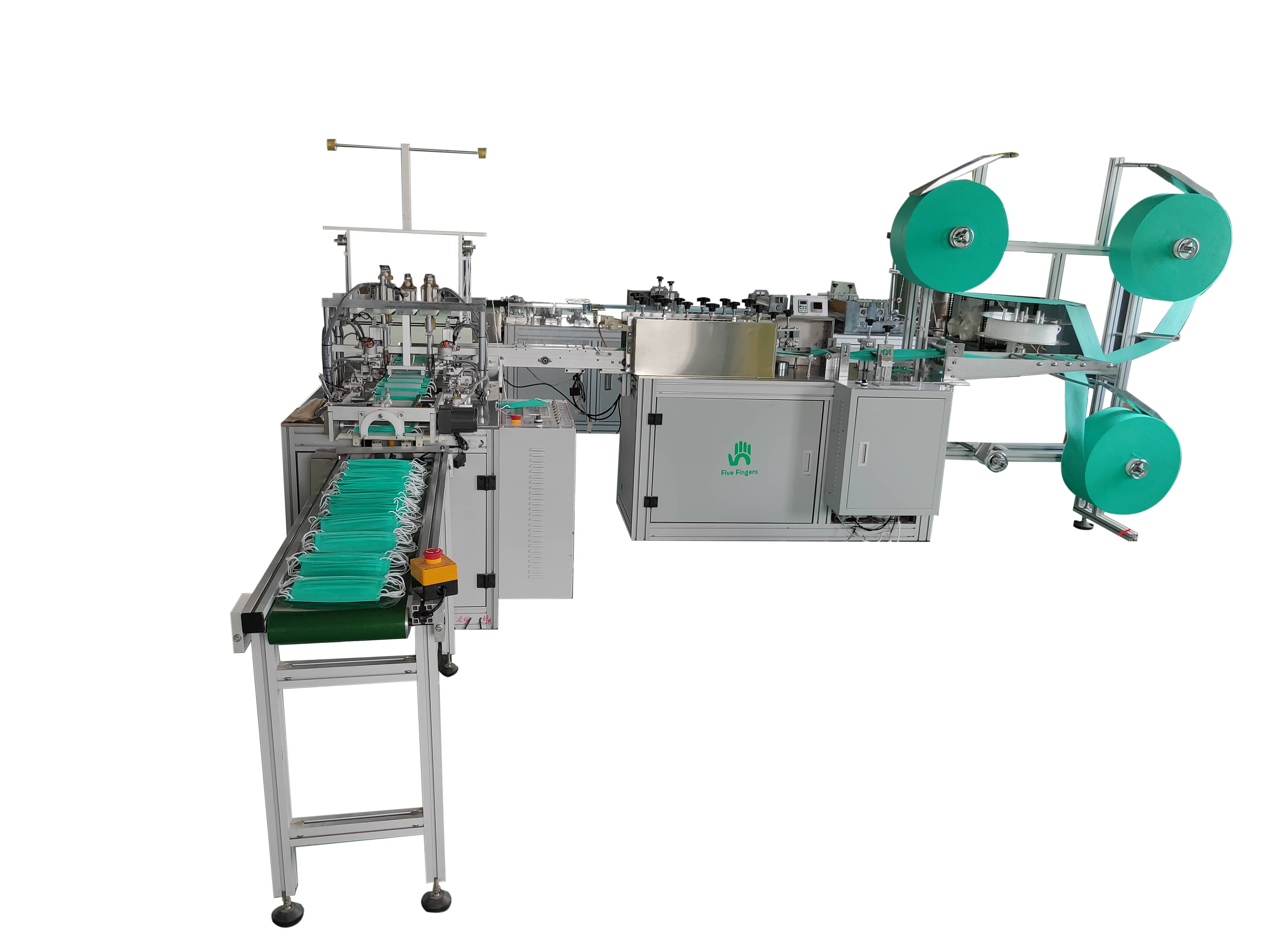 Fully Automatic surgical face mask making machine with Automatic loop