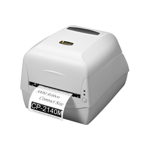ARGOX - CP-2140Models List: CP-2140 • Compact size and 300M ribbon capacity. • Easy media and ribbon loading. • Multiple communication interfaces. • A variety of paper sensor system for diverse applications. • Ribbon wound ink-side out or ink-side in available. • Printing speed 5 ips, standard memory of 4MB FLASH and 8MB SDRAM. • Module design and easy maintenance. • Four Auto-Calibration Modes. • Printing noise improved. • Supports 1D/GS1 Data bar, 2D/Composite codes and QR barcodes, and windows true type font download available.