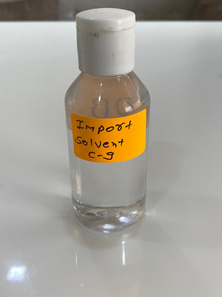 C9 SolventProduct Details:Grade Standard 100% aromaticsPackaging Size Tanker & DrumPackaging Type Tanker & DrumUsage paint, pesticides industriesform Clear Colorless LiquiedBeing one of the renowned firms in the industry, we are involved in providing a high-quality array of C9 Solvent.This is a C-9 hydrocarbon’s high solvency. It has high flash point, low hazardous air pollutant & environmental friendly solvent. It finds application in Paints, high build coating, PVC & screen printing inks, agrochemical’s etc.Additional Information:Item Code: LP110Packaging Details: Available loose in Tanker load & Drum packing.We are leading name for Manufacture C9 SOLVENT in Ankleshwar, Gujarat, India.