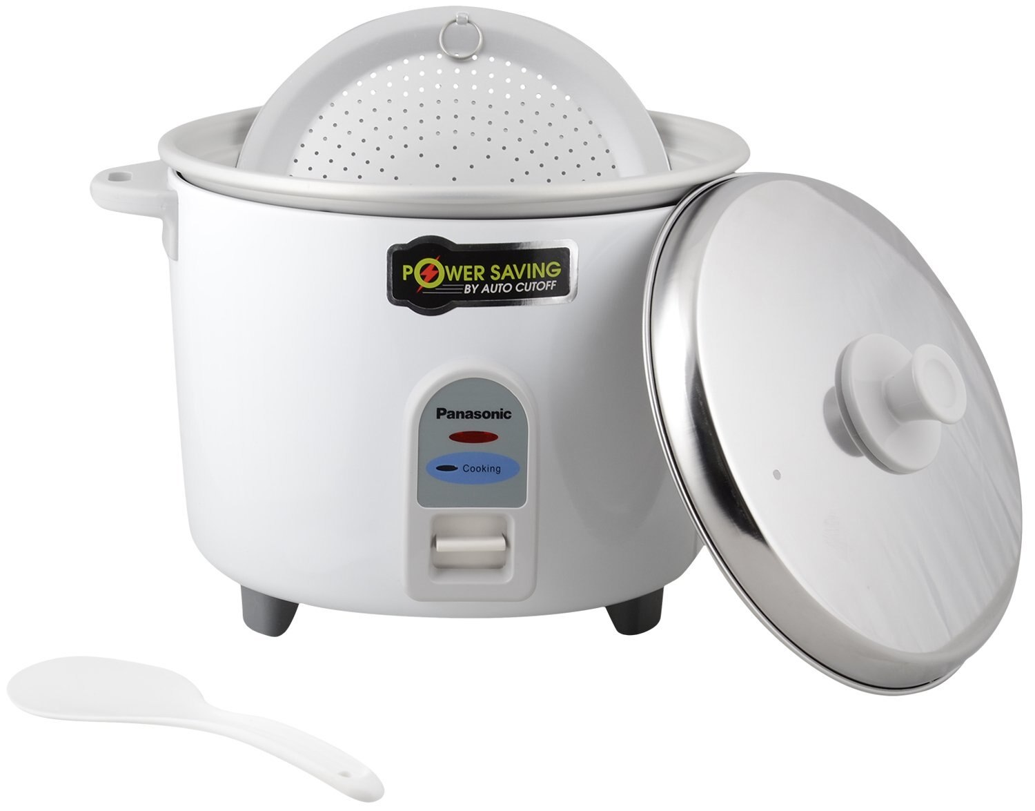 Panasonic Automatic Rice Cooker SRWA18E, 1.8 Liters (White) Mundada