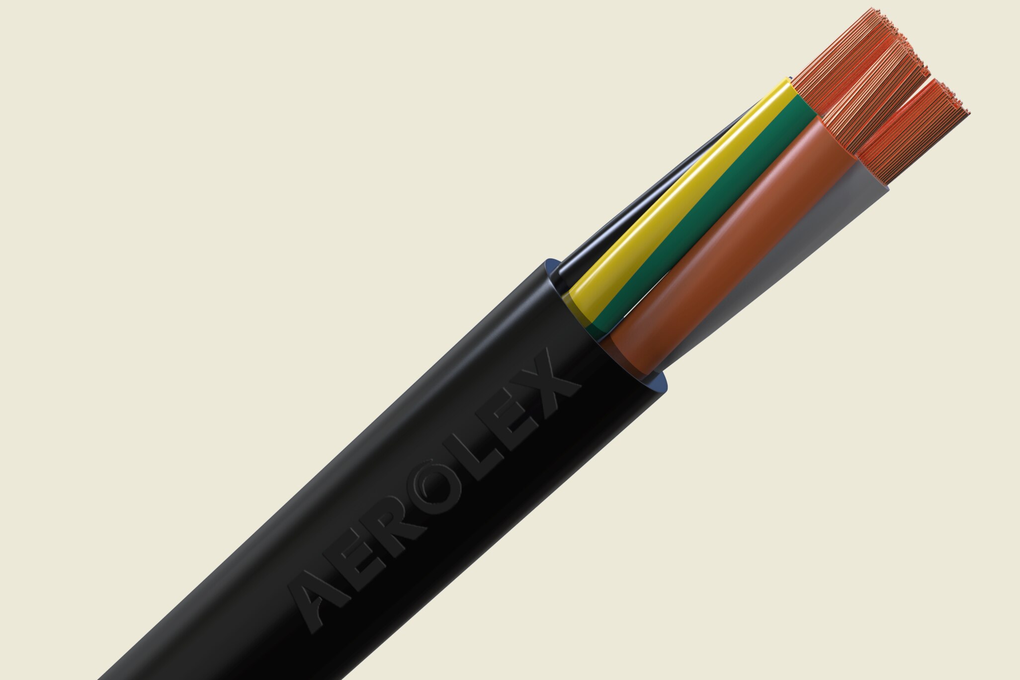 UL 83 RUBBER 3 & 4 CORE DOUBLE SHEATHED ROUND SUBMERSIBLE PUMP CABLES