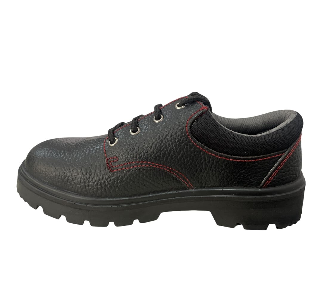 UPPER : GENUINE DIN S3 LEATHERSOLE MATERIAL IS PU SINGLE DENSITY (EUROPEAN DIE), STEEL TOE 200 Joules.BEST SHOE IN THIS PRICE RANGE - NO OTHER BRAND OFFER DIN S3 LEATHER UPPER IN THIS PRICE RANGE OF INDUSTRIAL SAFETY SHOE, DIN S3 IS A SPECIAL PROCESSED LEATHER WHICH ENHANCES NORMAL LEATHER TO WATER RESISTANCE.