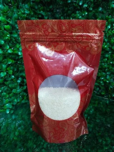 Red Plastic Pouch For Rice Packaging