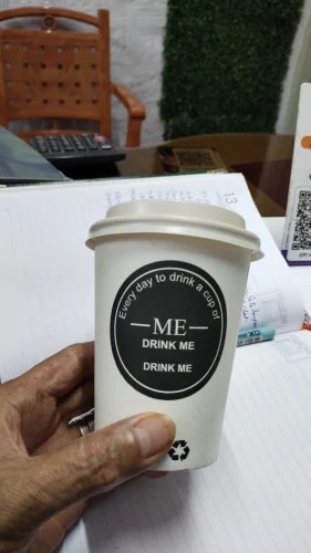 Printed Paper Glass With Lid