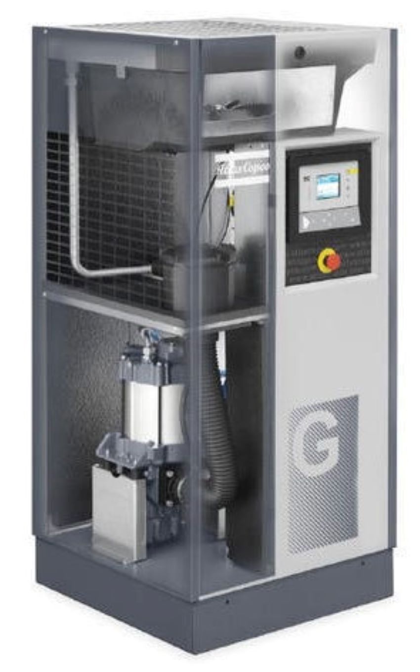 THE NEW REVOLUTIONARY COMPRESSOR FROM ATLAS COPCOWith its innovative vertical design, Atlas Copco’s GA 7-37 VSD+ brings a game-changing revolution in the compressor industry.It offers Variable Speed Drive as standard, a compact motor and footprint thanks to its in-house design and iPM (PermanentMagnet) technology. The GA 7-37 VSD+ reduces energy consumption by on average 50%, with uptimes assured even in theharshest operational conditions. The GA 7-37 VSD+ is the air compressor of the future, designed in-house by Atlas Copco.It will set a new standard for years to come, positioning Atlas Copco as a leader in the compressed air industry.On average 20% lower Specific Energy Requirement (SER) than the current GA VSDmodels. Eco-efficient VSD+ reduces energy consumption by on average 50% comparedto the current idling models. On top of energy savings, Free Air Delivery (FAD) increase of up to 12% over the range. Efficient fan motor (ERP 2015) reduces electricity consumption and noise levels. Highest motor efficiency (iPM), up to 96.8%, outperforming IE3 efficiency levels. Low maintenance: fewer components, increased uptime. Worry-free: the GA 7-37 VSD+ has been extensively field-tested over three years. Based on unique combination of proven technologies and existing components,     optimally brought together by Atlas Copco’s unique experience and know-how.Elegant and revolutionary design. Frequency-controlled operation as standard (VSD+), integrated dryer available. Fewer components & few options: impressive list of standard features. Ecological design, efficient material usageVSD+ FOR 50% AVERAGE ENERGY SAVINGS*Atlas Copco’s GA Variable Speed Drive+ (VSD+) technology closely follows the air demand by automaticallyadjusting the motor speed. Combined with the innovative design of the iPM (Permanent Magnet) motor,this results in average energy savings of 50% and an average cut of 37% in the lifecycle cost of a compressor.VSD+ works with permanent, in-house designed magnet motors