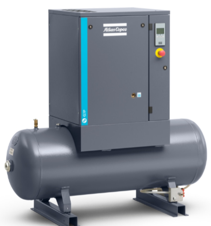 The ideal small business compressorAtlas Copco compressors are legendary for their reliability and efficiency. That is why our G series has long been the preferred air solution for small and medium-sized businesses.The latest-generation G-series comes with Atlas Copco’s powerful rotary screw element and an advanced electronic controller on the G 7-15 EL to go above and beyond the call of duty.Atlas Copco’s patented rotary screw element allows for a 100% duty cycle. The complete unit is designed to operate at ambient temperatures of up to 46 °C/115 °F.Available in multiple configurations – including floor or tank mounted and with or without integrated dryer.Extremely small footprint and cooling air discharge from the top allow for placement against a wall or even in a corner.Atlas Copco’s trusted rotary screw element offers an increased free air delivery by up to 3% compared to the previous models.Thanks to load/no load control, the compressor controller switches automatically to the optimum control mode for high, low and intermittent airconsumption. Best-in-class performance, total reliability and low power consumption.The Full Feature version comes with a built-in refrigerant air dryer. It cools the compressed air and removes any moisture before it can enter yourcompressed air network. This prevents rust in your compressed air piping and avoids damage to your air tools.CFM: 8.5 TO 93 CFMMax. Pressure: 7.5 TO 13 barPower:  3 HP to 20 KWASG Energy Solutions Pvt Ltd   are authorized distributor for Atlas Copco Make Air Compressors for the Entire region   Karnataka are placed in   Bangalore and servicing all across Karnataka, Hosur & Anantapur region.