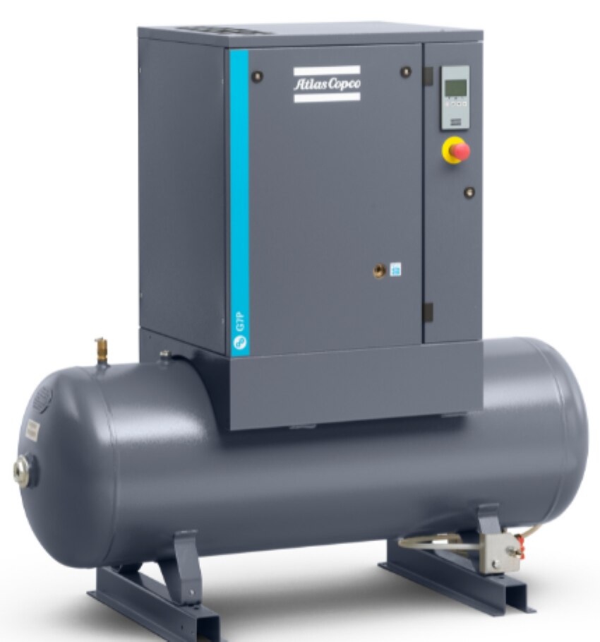 The ideal small business compressorAtlas Copco compressors are legendary for their reliability and efficiency. That is why our G series has long been the preferred air solution for small and medium-sized businesses.The latest-generation G-series comes with Atlas Copco’s powerful rotary screw element and an advanced electronic controller on the G 7-15 EL to go above and beyond the call of duty.Atlas Copco’s patented rotary screw element allows for a 100% duty cycle. The complete unit is designed to operate at ambient temperatures of up to 46 °C/115 °F.Available in multiple configurations – including floor or tank mounted and with or without integrated dryer.Extremely small footprint and cooling air discharge from the top allow for placement against a wall or even in a corner.Atlas Copco’s trusted rotary screw element offers an increased free air delivery by up to 3% compared to the previous models.Thanks to load/no load control, the compressor controller switches automatically to the optimum control mode for high, low and intermittent airconsumption. Best-in-class performance, total reliability and low power consumption.The Full Feature version comes with a built-in refrigerant air dryer. It cools the compressed air and removes any moisture before it can enter yourcompressed air network. This prevents rust in your compressed air piping and avoids damage to your air tools.CFM: 8.5 TO 93 CFMMax. Pressure: 7.5 TO 13 barPower:  3 HP to 20 KWASG Energy Solutions Pvt Ltd   are authorized distributor for Atlas Copco Make Air Compressors for the Entire region   Karnataka are placed in   Bangalore and servicing all across Karnataka, Hosur & Anantapur region.