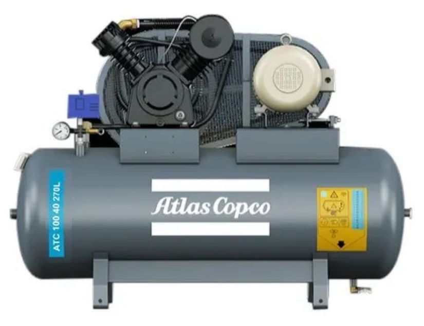 Atlas Copco Cast iron piston compressors.Robust, reliable and heavy dutyThe Automan series has been designed for maximum productivity and longer lifetime. Every component has been engineered, tested andqualified to guarantee the highest quality. This series stands out because of its durability, cost efficiency and usage in all types of environments.Heavy dutyHighly durable designBuilt for any industryPerformance service kits are availableExtreme & ductileProven piston technologyDifferent versions availableTank mounted Piston Compressor, ready to use from 3 Hp to 10 Hp with pressure rating of 12 bar.