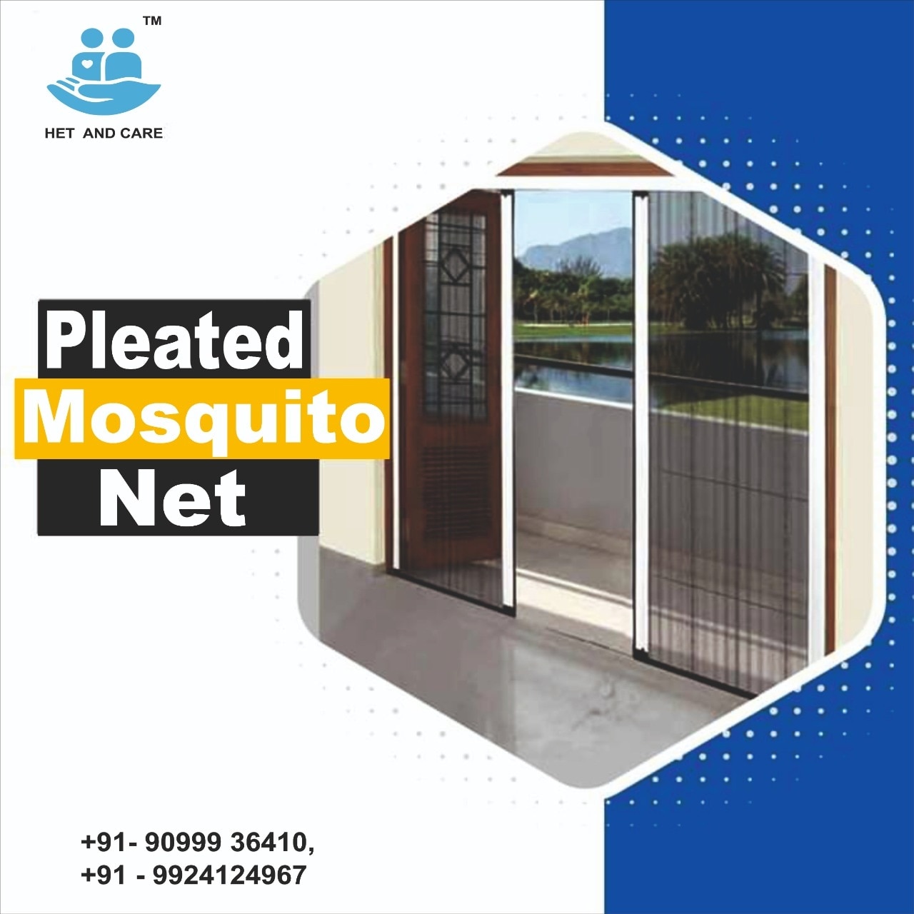 Pleated Mosquito Net Invisible World, Ahmedabad