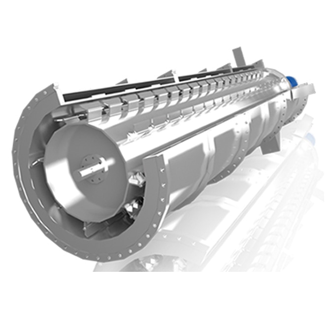 Agitated Thin Film Dryers are used to dry liquid solutions or slurries into flakes or powder. Agitated thin film dryer consists of a jacketed vertical shell having an agitator shaft mounted with multiple blades on it. Either steam or hot oil is passed through the jacket of the shell thereby heating the internal surface of the shell to required tem perature. The liquid feed is introduced at the top and the dry product is discharged at the bottom.