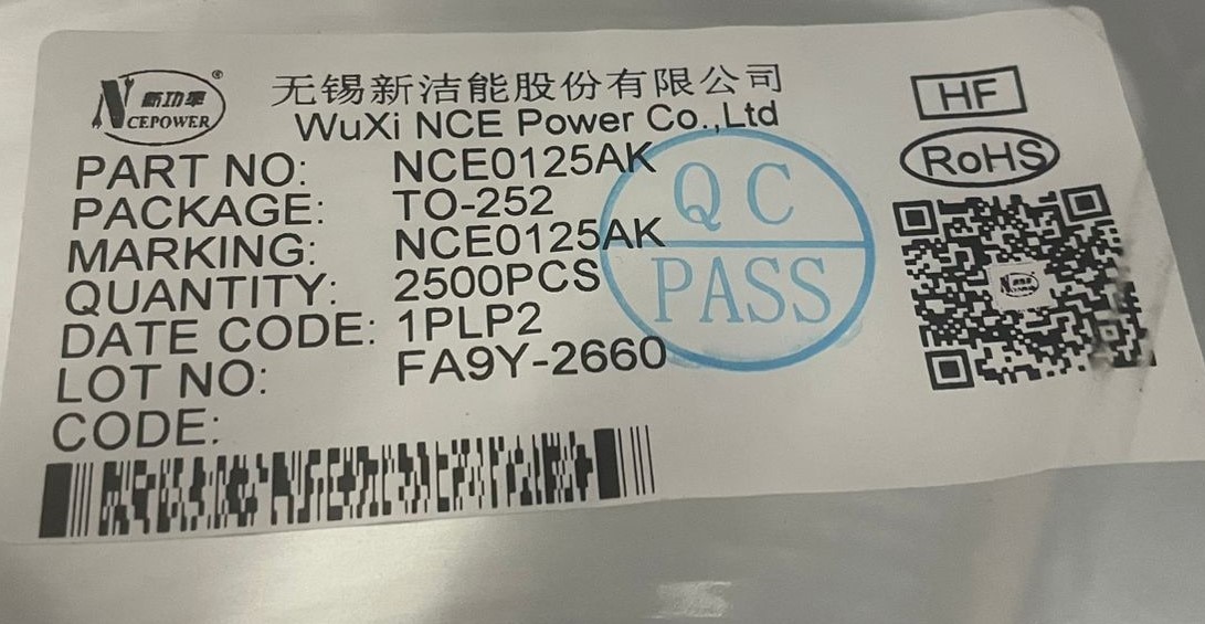 The NCE0125AK is a h