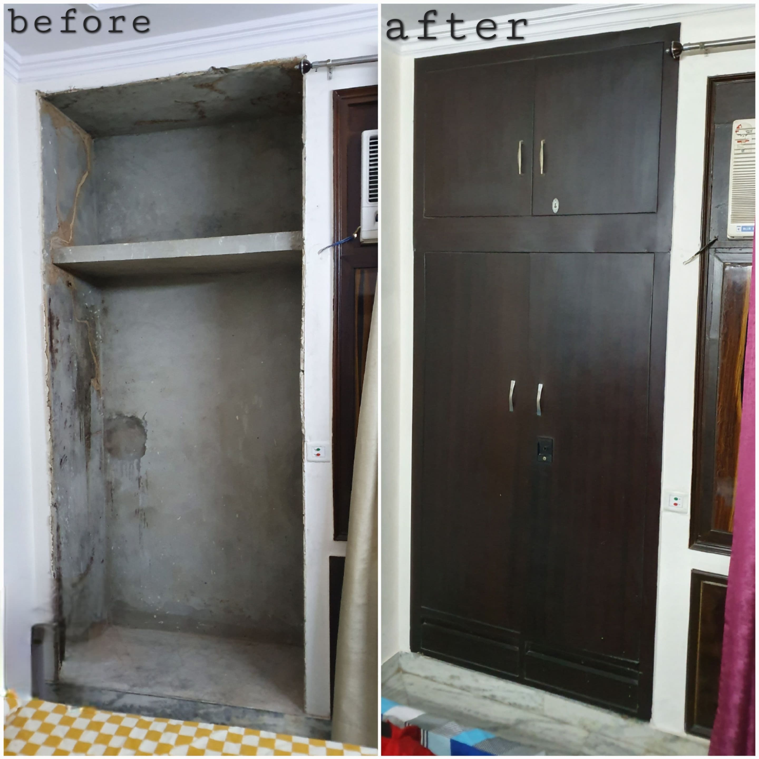 A wall-fixed steel a