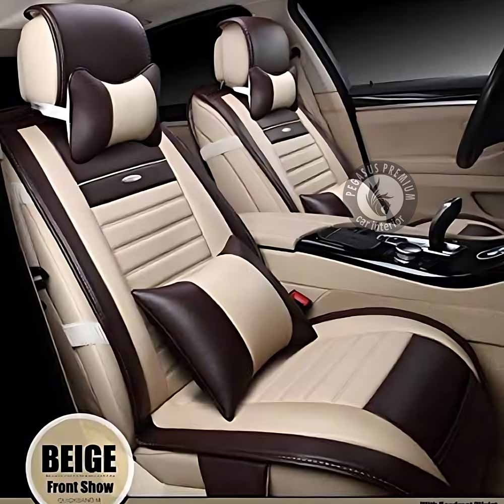 Honda City Seat Cover in Beige Black -Pegasus Premium, Delhi