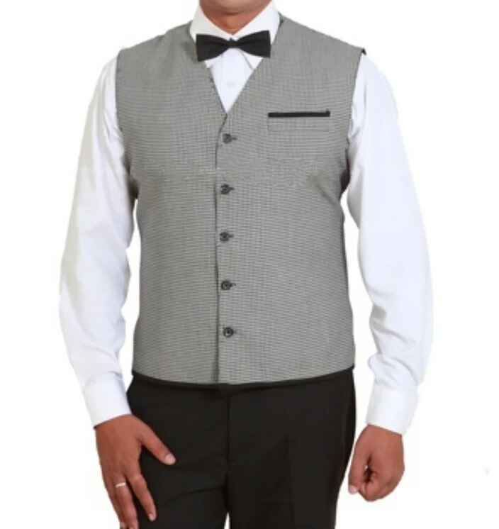 Waiter dresses, also