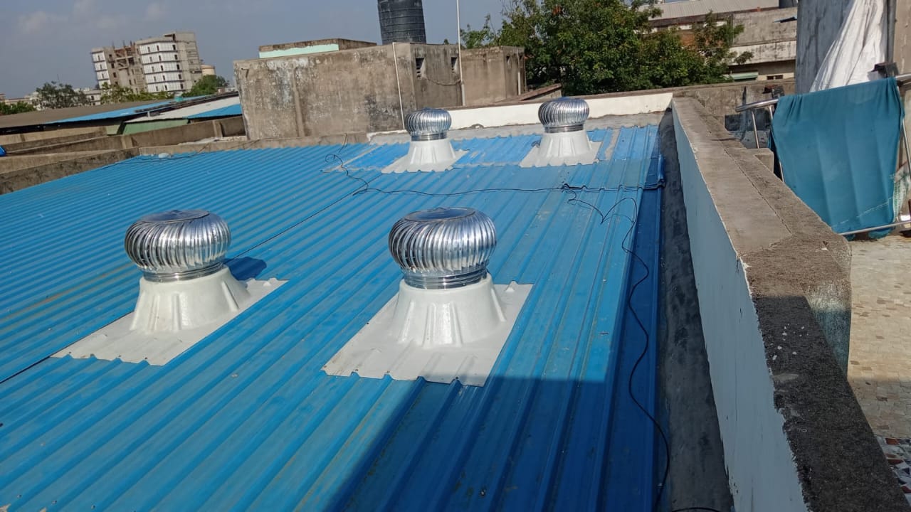 A roof ventilator is