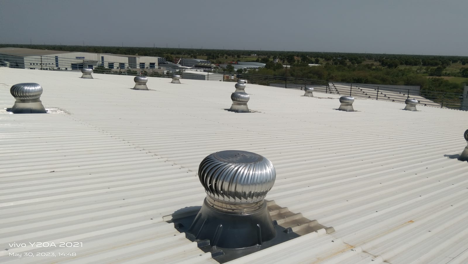 A roof ventilator is