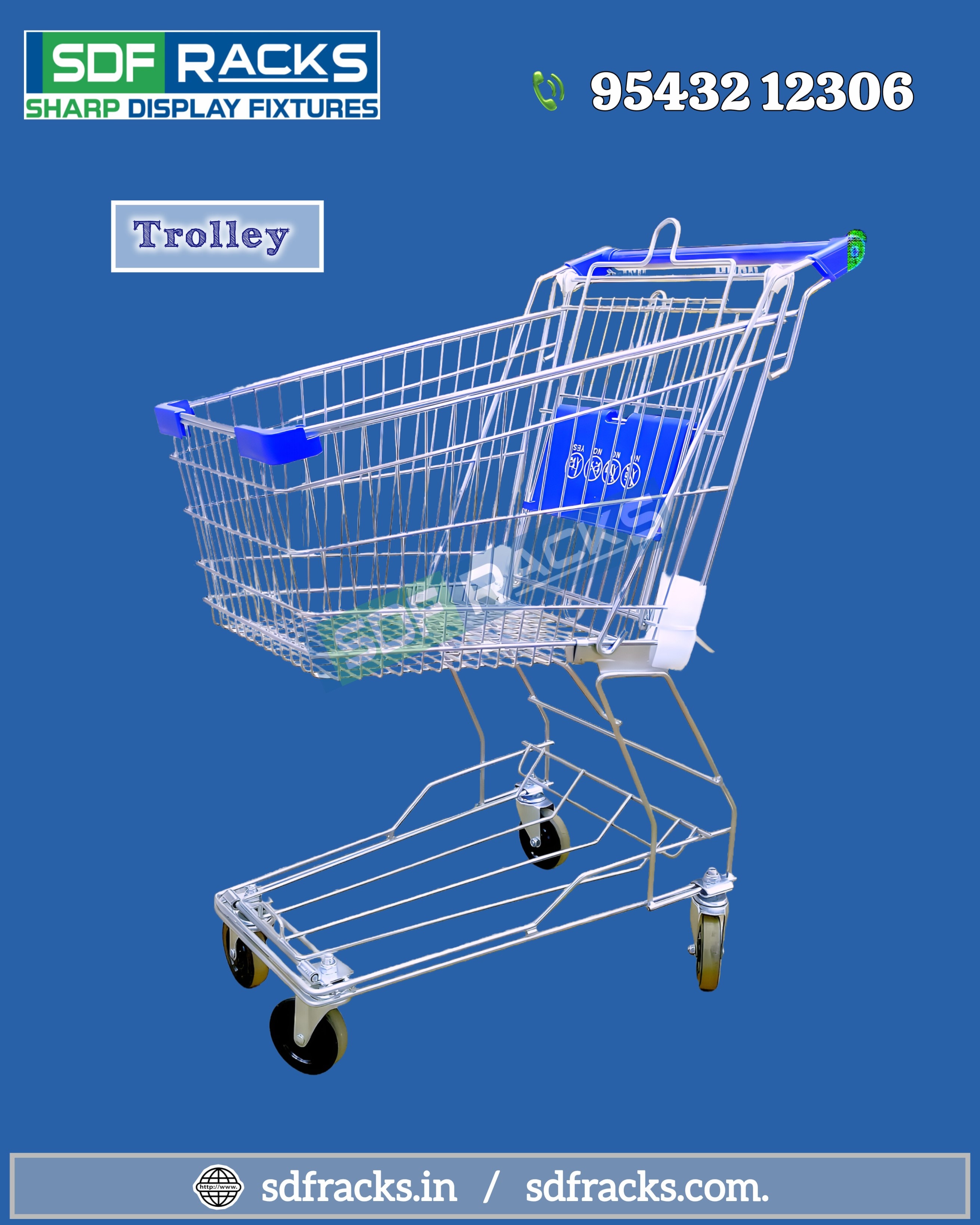 A shopping trolley i