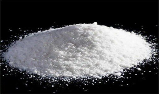 A white, crystalline