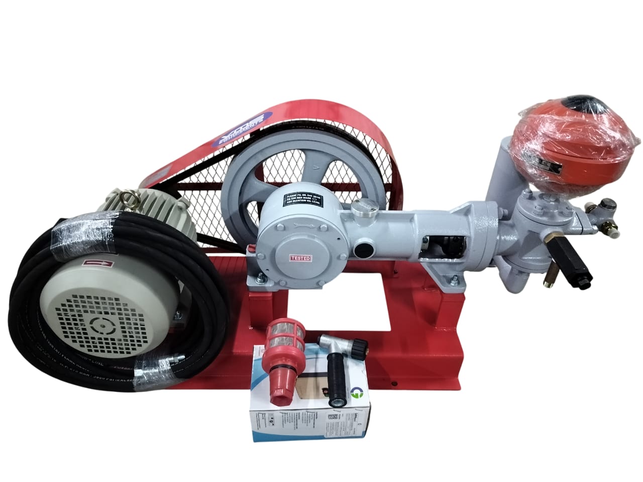 A motor-driven crank