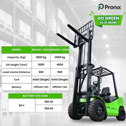 Electric Forklift 3.0Ton Capacity 3.0m