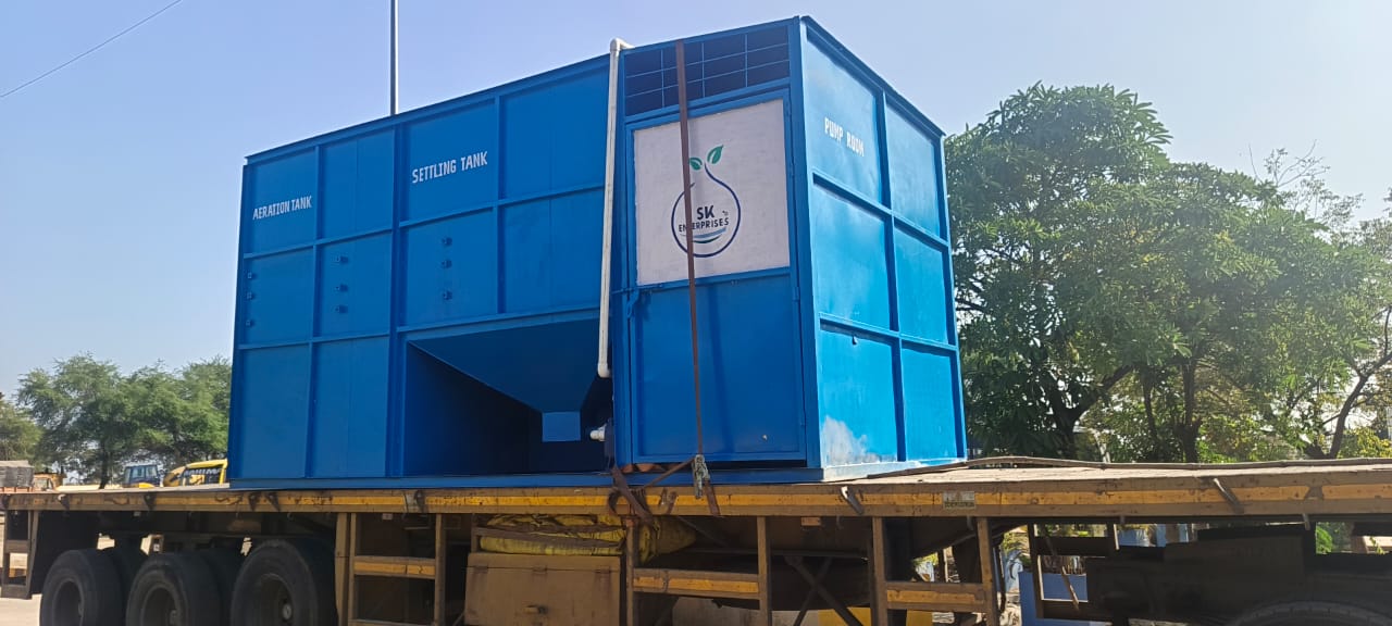 A compact sewage tre