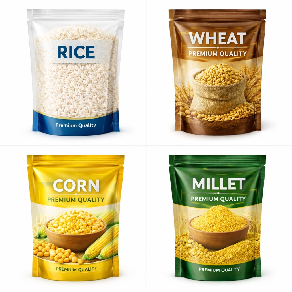 Grain Center Seal Pouches