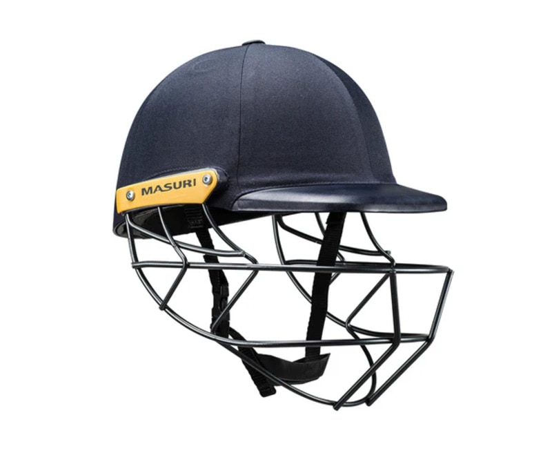his cricket helmet i
