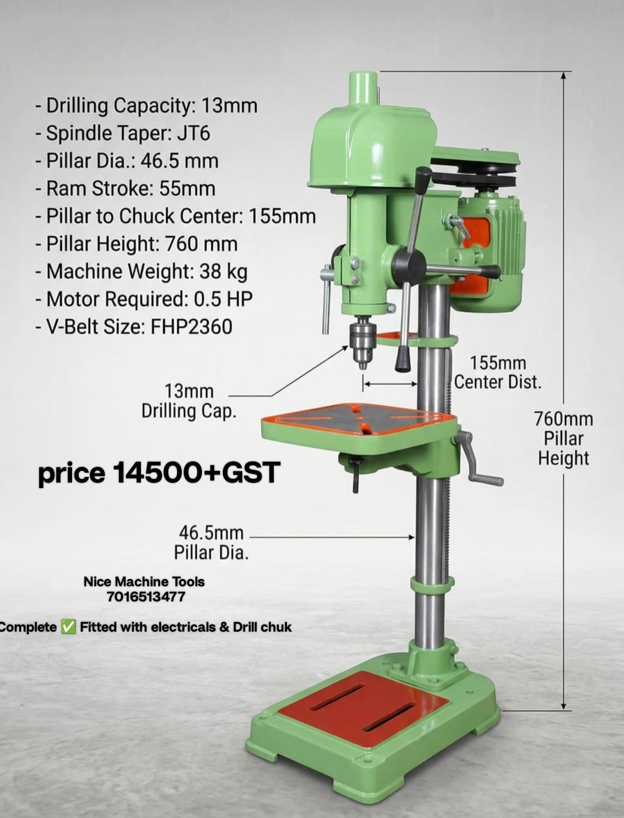 13mm Pillar Drill Ma