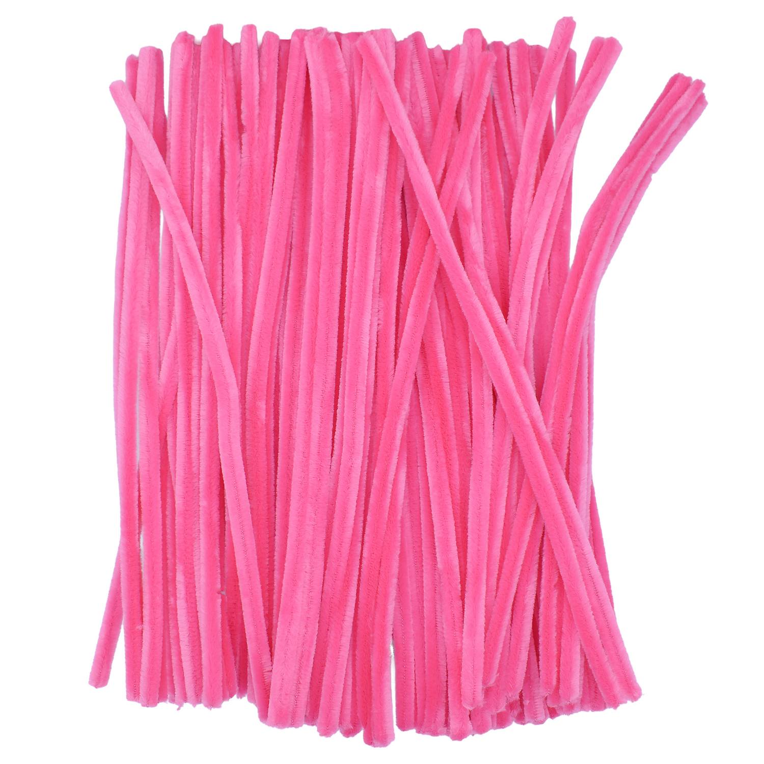 Pipe Cleaner 100pcs 8MM Pink image 1