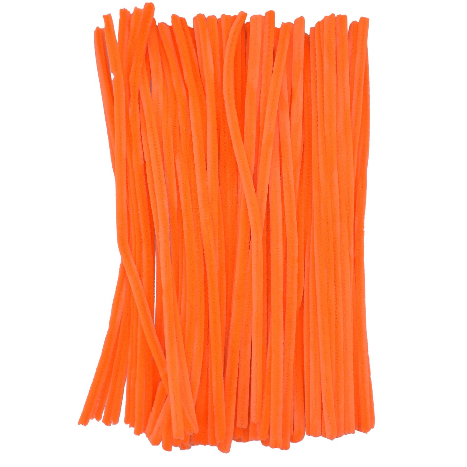 Pipe Cleaner 100pcs 8MM Flouresent Orange image 1