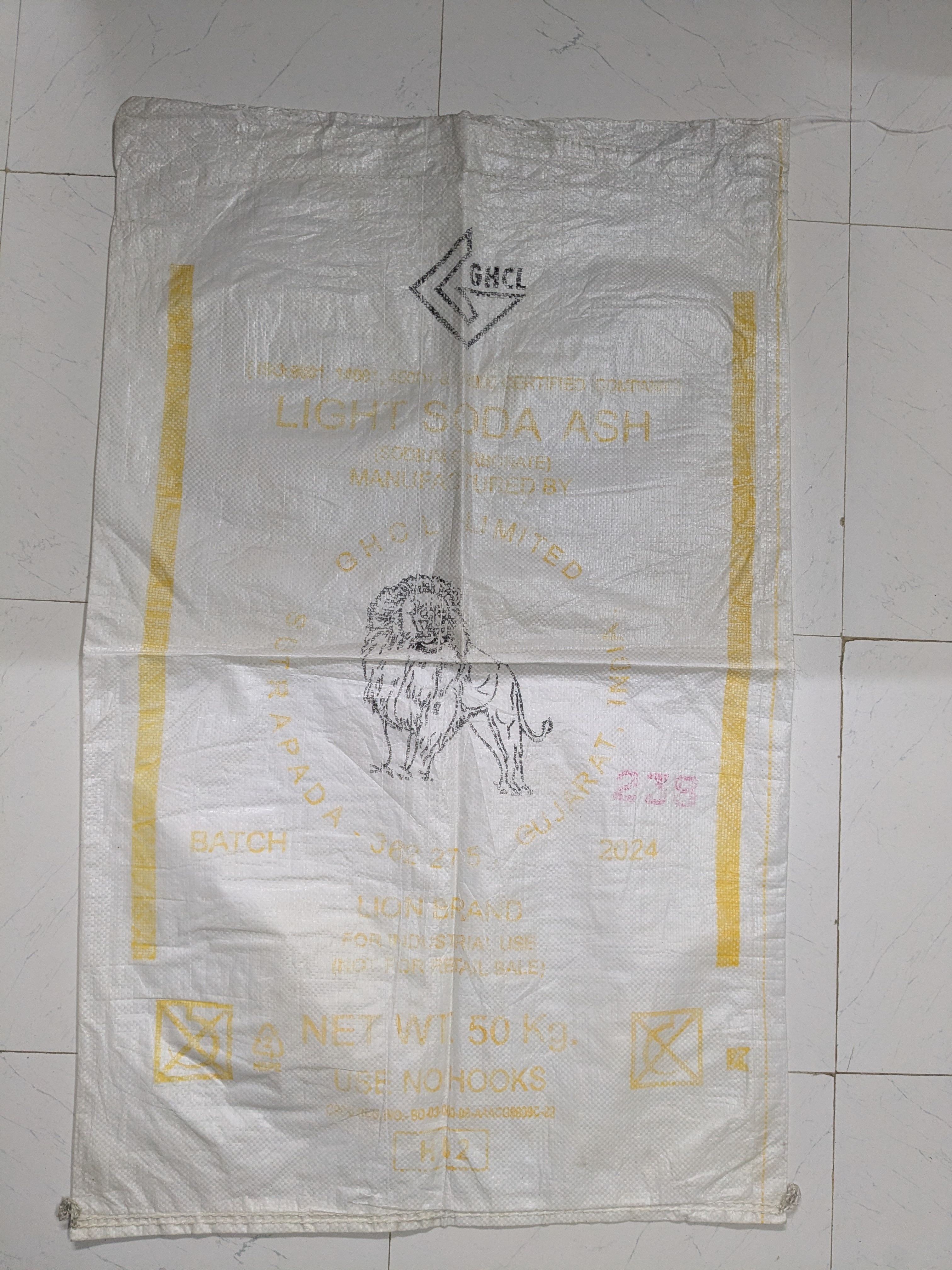Old One Used Hdpe Soda Ash Bags image 1