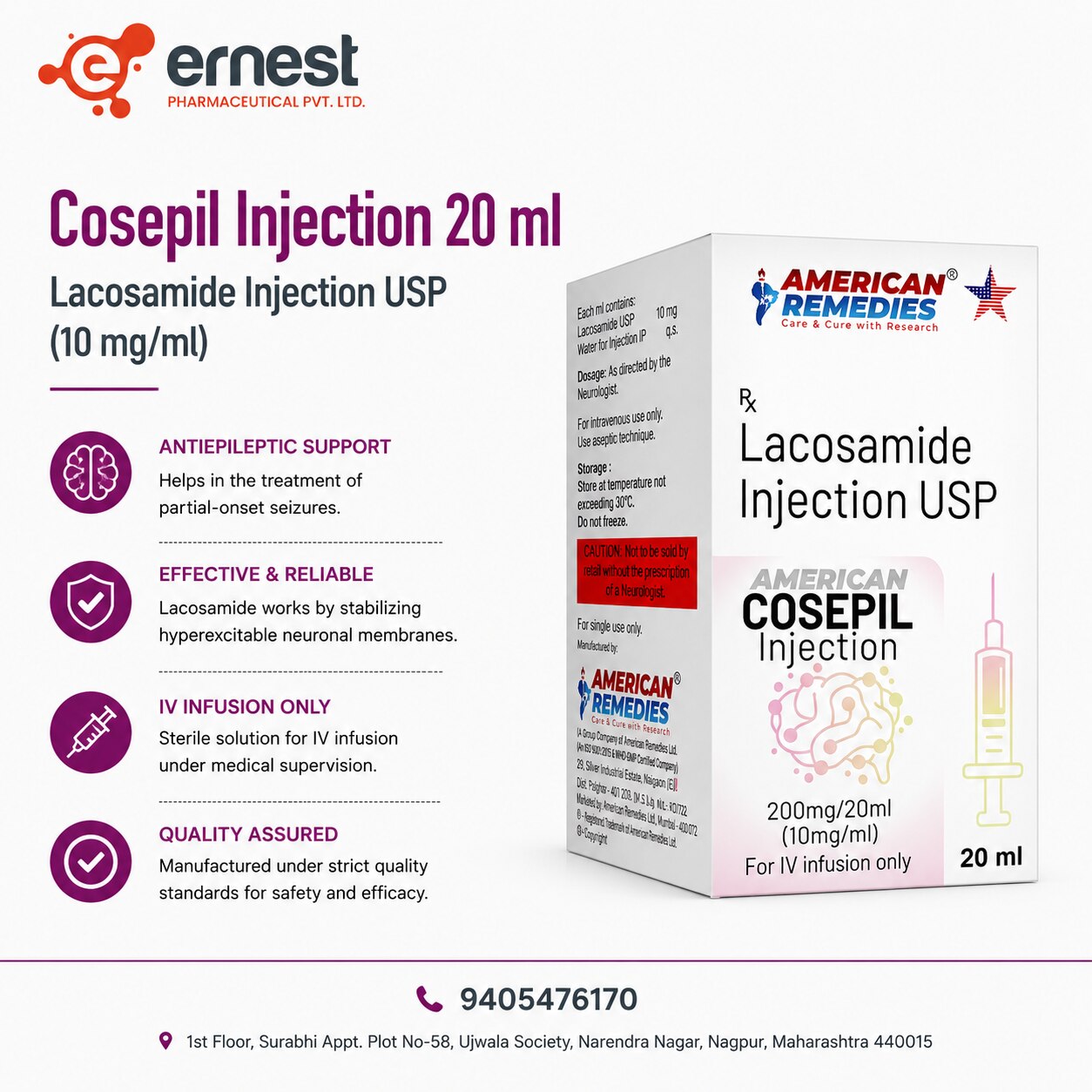 Cosepil Injection 20
