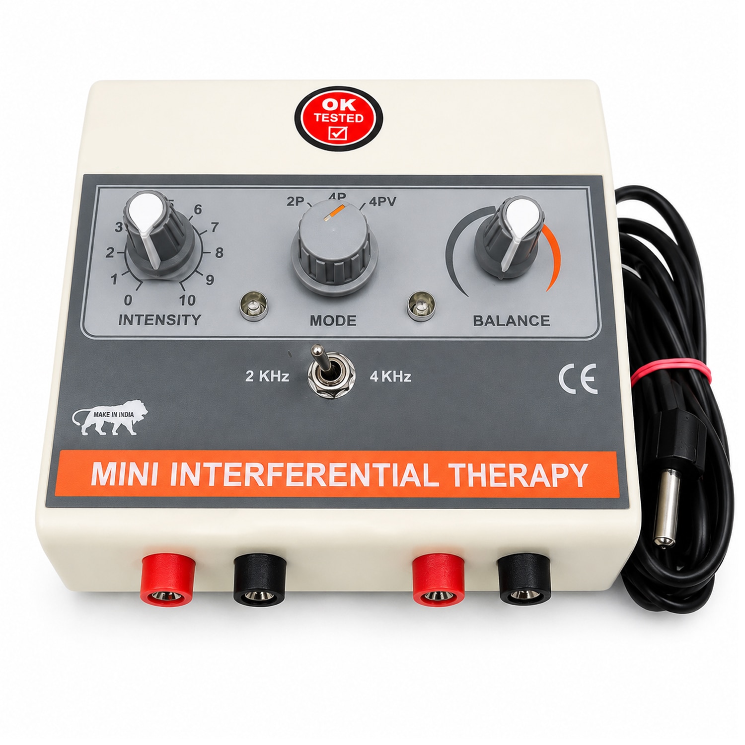 Mini IFT Machine | Portable Interferential Therapy Machine for Physiotherapy & Home Visit image 1