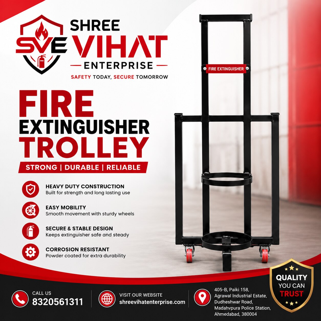 Fire Extinguisher Trolley image 1